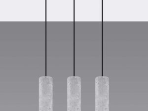 miniaturka Szara Lampa Wisząca LARIX 3L