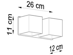 miniaturka Kinkiet z Dwoma Żarówkami QUARK 2