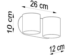 miniaturka Kinkiet Modernistyczny Biały OCEANUS 2