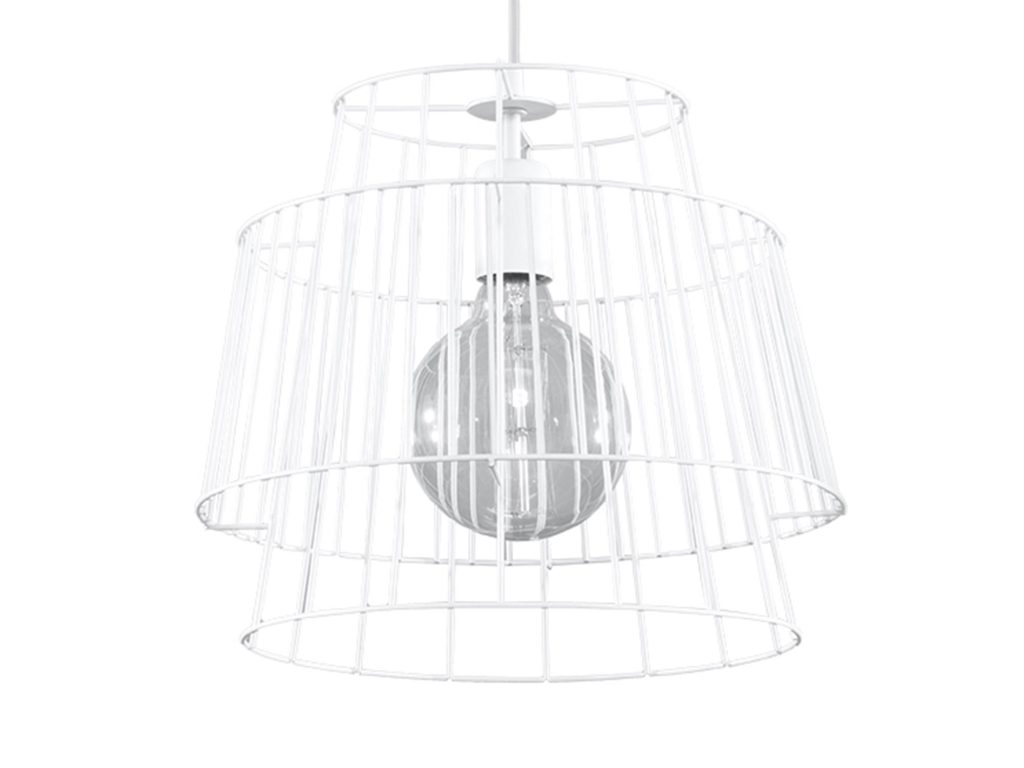 Lampa Wisząca GALA Styl Industrialny Biała