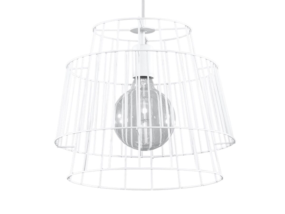 Lampa Wisząca GALA Styl Industrialny Biała