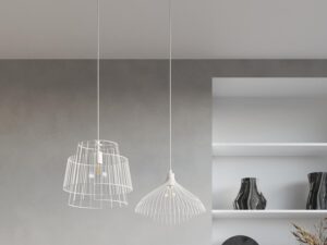 miniaturka Lampa Wisząca GALA Styl Industrialny Biała