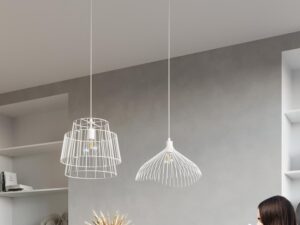 miniaturka Lampa Wisząca GALA Styl Industrialny Biała
