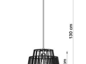 miniaturka Lampa Wisząca GALA Styl Industrialny Biała