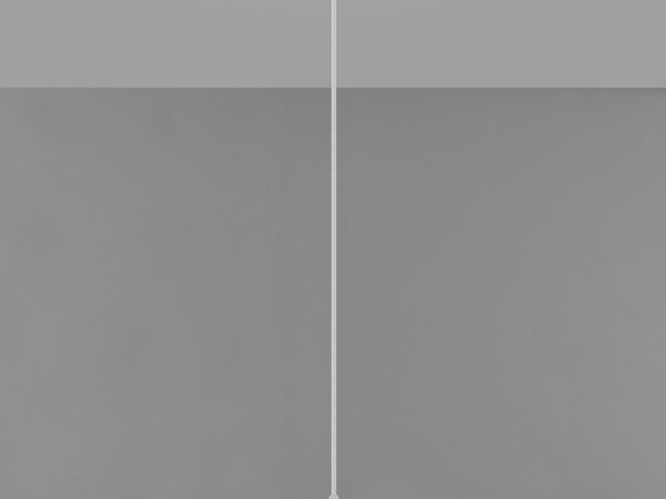 Geometryczna biała lampa wisząca – prosty styl nowoczesny