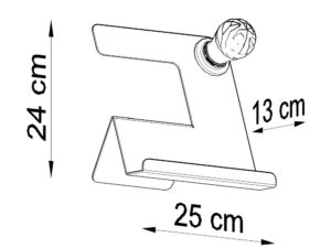 miniaturka IONE Lampa Biurkowa Futurystyczna Biała
