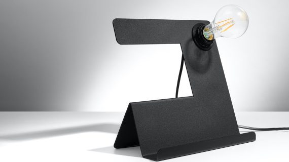 miniaturka IONE Lampa Biurkowa Futurystyczna Biała