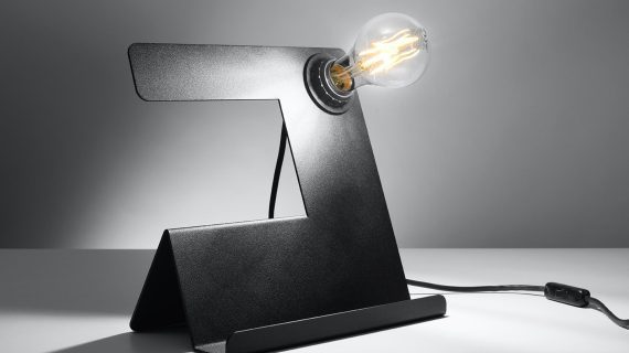 miniaturka IONE Lampa Biurkowa Futurystyczna Biała