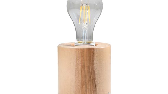 Ciepło Drewna w Lampie Biurkowej SAPHIR