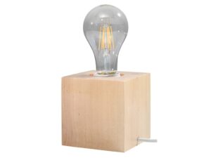 JUBILAR Lampa Biurkowa Drewniana Styl Naturalny