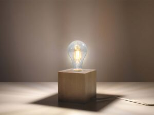 miniaturka JUBILAR Lampa Biurkowa Drewniana Styl Naturalny