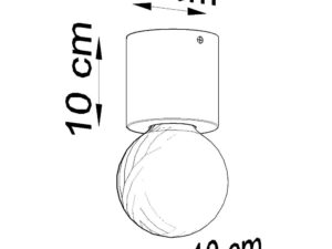 miniaturka Plafon SAPHIR z betonu do wnętrz loftowych