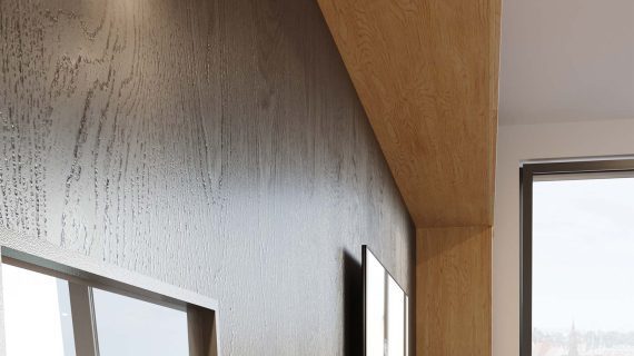 miniaturka Drewniany Plafon 3-Punktowy TRILLION: Naturalne Drewno