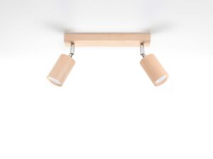 miniaturka Oświetlenie Rustykalne: 2-Punktowy Plafon TRILLION Drewno