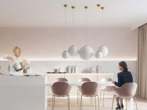 miniaturka UGO 20: Nowoczesne Oświetlenie z Mlecznym Szkłem