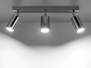 miniaturka Plafon RING 3 z chromowanymi przegubami