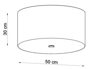 miniaturka Plafon ODIN 50 w Okrągłym Kształcie