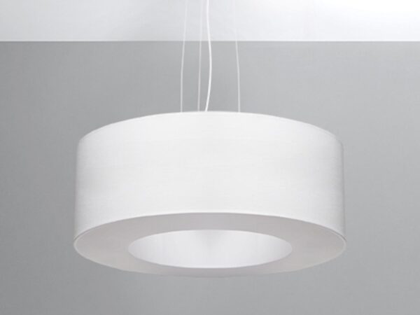 Lampa sufitowa w kolorze kości słoniowej, styl skandynawski