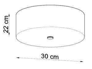 miniaturka Okrągły plafon SKY 30 do uniwersalnych wnętrz