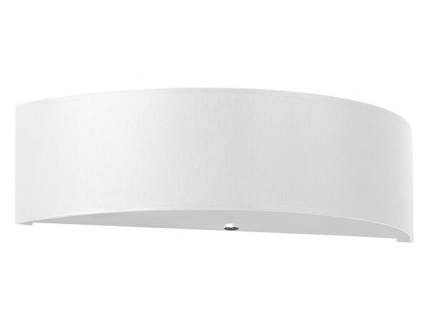 Nowoczesny kinkiet biały – łukowy design, rozproszone światło