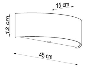 miniaturka Biały Kinkiet SKY Uniwersalne Oświetlenie