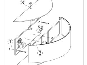 miniaturka Biały Kinkiet SKY Uniwersalne Oświetlenie