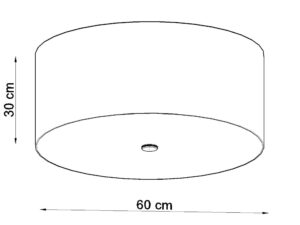 miniaturka Plafon ODIN 60 Stylowy Kształt Biały