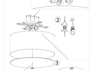 miniaturka Plafon ODIN 60 Stylowy Kształt Biały