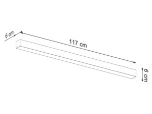 miniaturka Geometryczny Plafon PINNE 118 Biały
