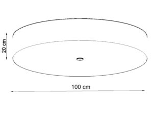 miniaturka Okrągły plafon SKY 100 dla stylowych pomieszczeń