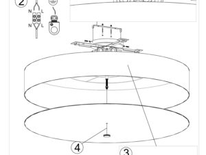 miniaturka Okrągły plafon SKY 100 dla stylowych pomieszczeń