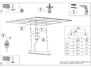 miniaturka Biała Lampa Wisząca Aluminium PINNE 150