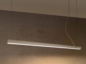 miniaturka Biała Lampa Wisząca Aluminium PINNE 150