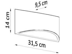 miniaturka Kinkiet Ceramiczny Elegancja VORTEX