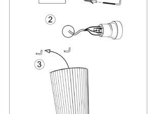 miniaturka Lampka Ceramiczna Dekoracyjna Świecąca w Dwóch Kierunkach LYRA