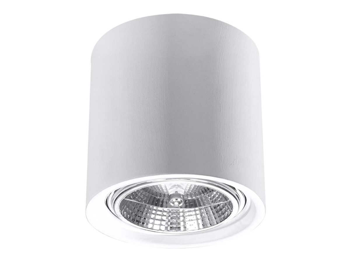 Prosty Design: Biały Plafon Ceramiczny KRONOS