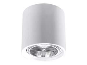 Prosty Design: Biały Plafon Ceramiczny KRONOS