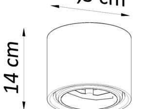 miniaturka Prosty Design: Biały Plafon Ceramiczny KRONOS