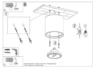 miniaturka Prosty Design: Biały Plafon Ceramiczny KRONOS