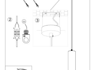 miniaturka Ceramiczna Lampa Wisząca NOCTURNA Jasne Światło i Prosty Urok