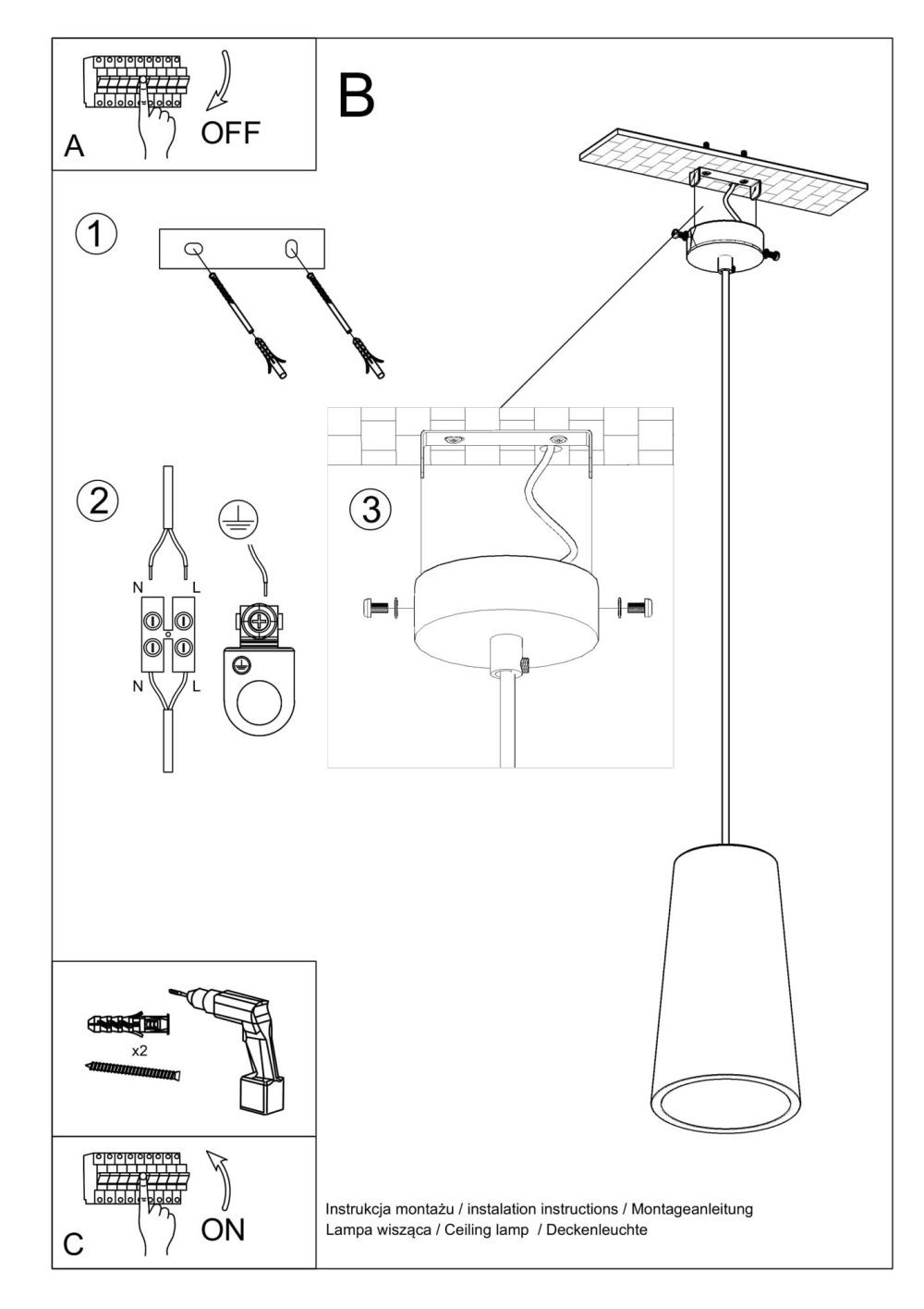 Wyjątkowy Design Lampa Wisząca GIOVE - obrazek 9