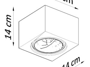 miniaturka Nietuzinkowy Wybór: Kwadratowy Plafon STELLA Ceramika