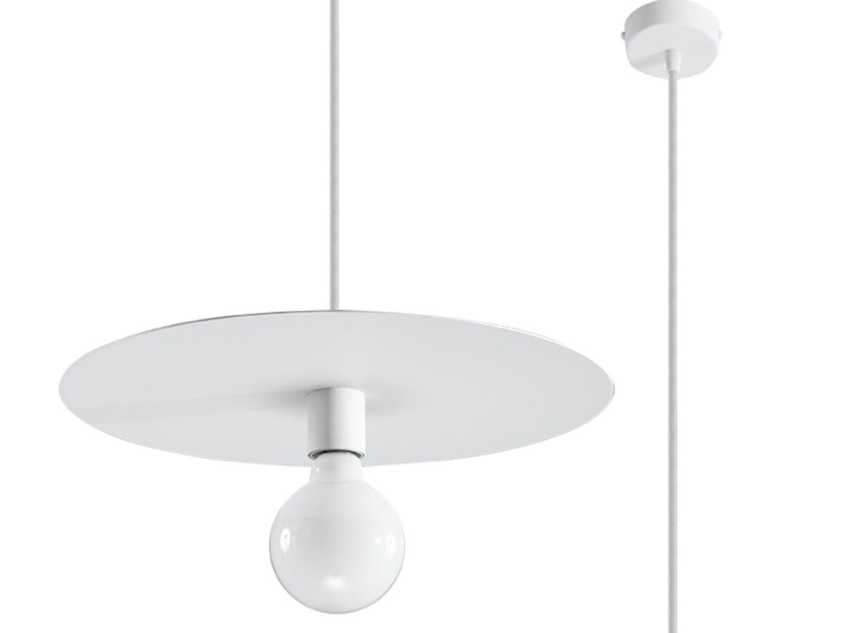 Lampa Wisząca ZAFFIRO Biała Nowoczesny Wygląd