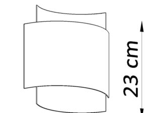 miniaturka Kinkiet Dwuźródłowy Stalowy IDALIA