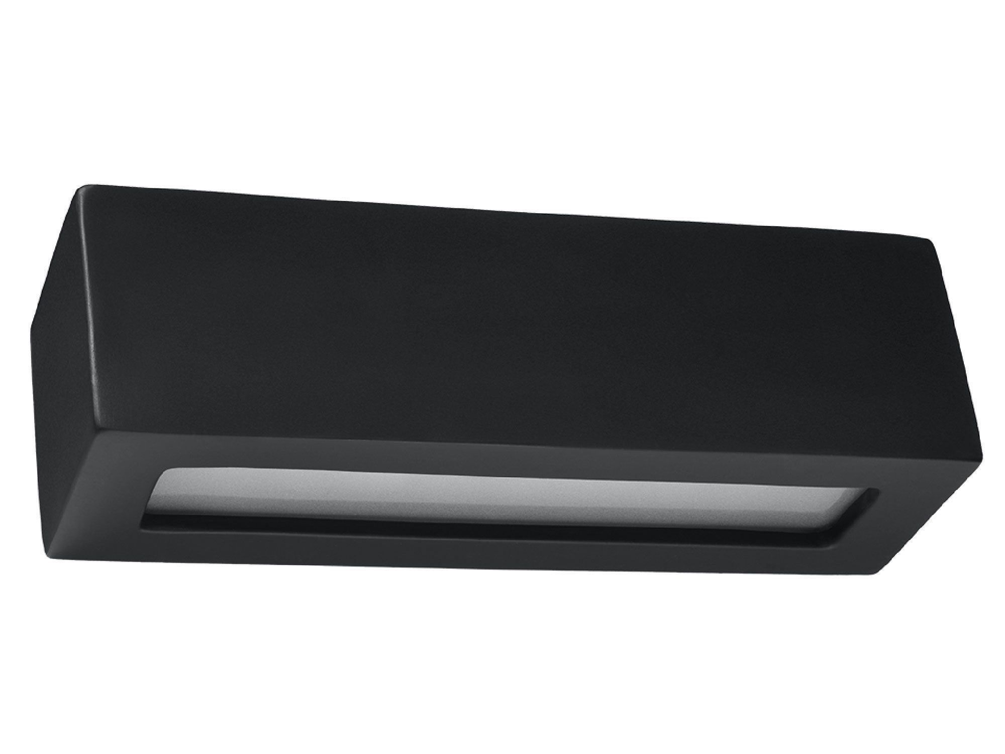 Nowoczesny czarny kinkiet LED prostokątny do aranżacji ściennej Nowoczesny czarny kinkiet LED prostokątny do aranżacji ściennej