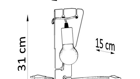 miniaturka HECTOR Lampa Biurkowa Loftowa Biała
