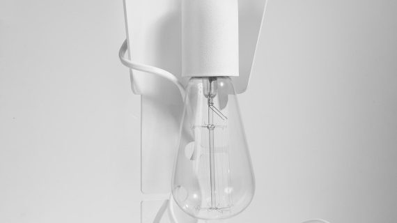 miniaturka HECTOR Lampa Biurkowa Loftowa Biała