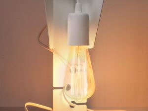 miniaturka HECTOR Lampa Biurkowa Loftowa Biała