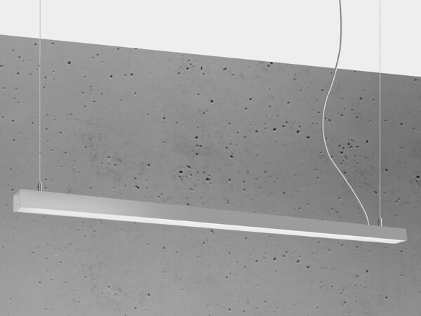 Biała podłużna lampa – minimalistyczny styl LED