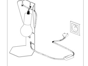miniaturka HECTOR Lampa Biurkowa Loftowa Biała